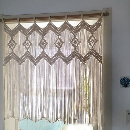 Hand Woven Macrame Hanging Door Curtain