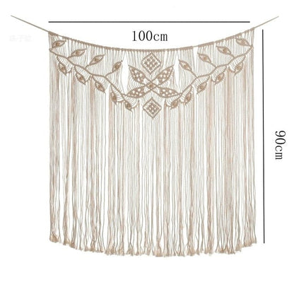 Hand Woven Macrame Hanging Door Curtain