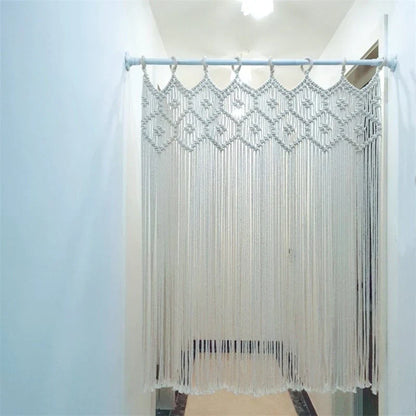 Hand Woven Macrame Hanging Door Curtain