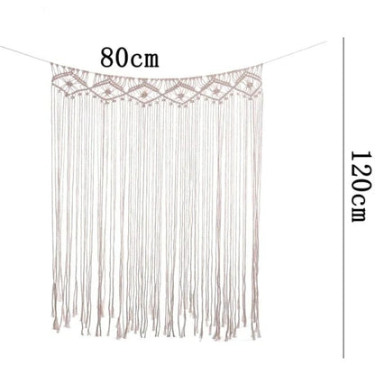 Hand Woven Macrame Hanging Door Curtain