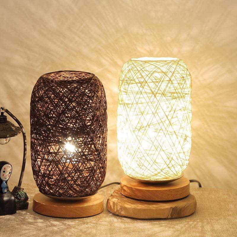 Hand Woven Rattan Night Light