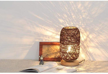 Hand Woven Rattan Night Light