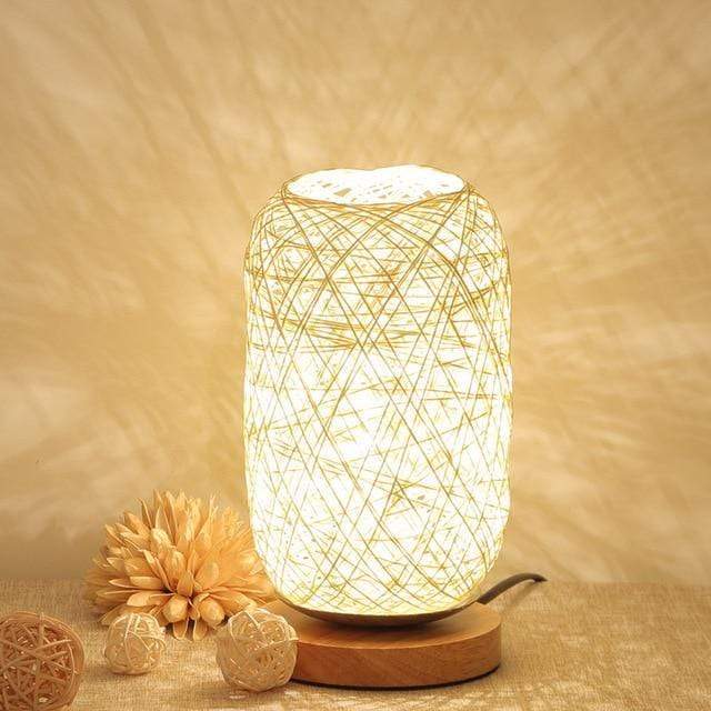 Hand Woven Rattan Night Light