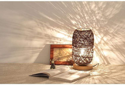 Hand Woven Rattan Night Light