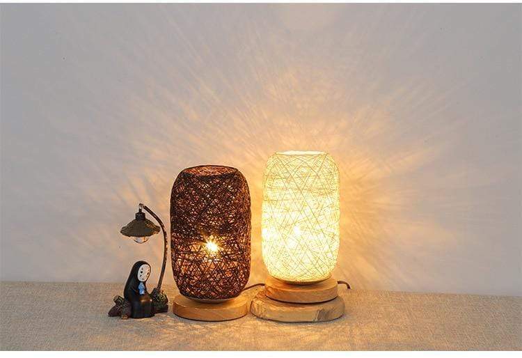 Hand Woven Rattan Night Light