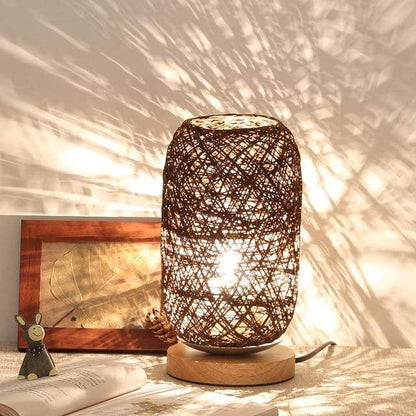 Hand Woven Rattan Night Light