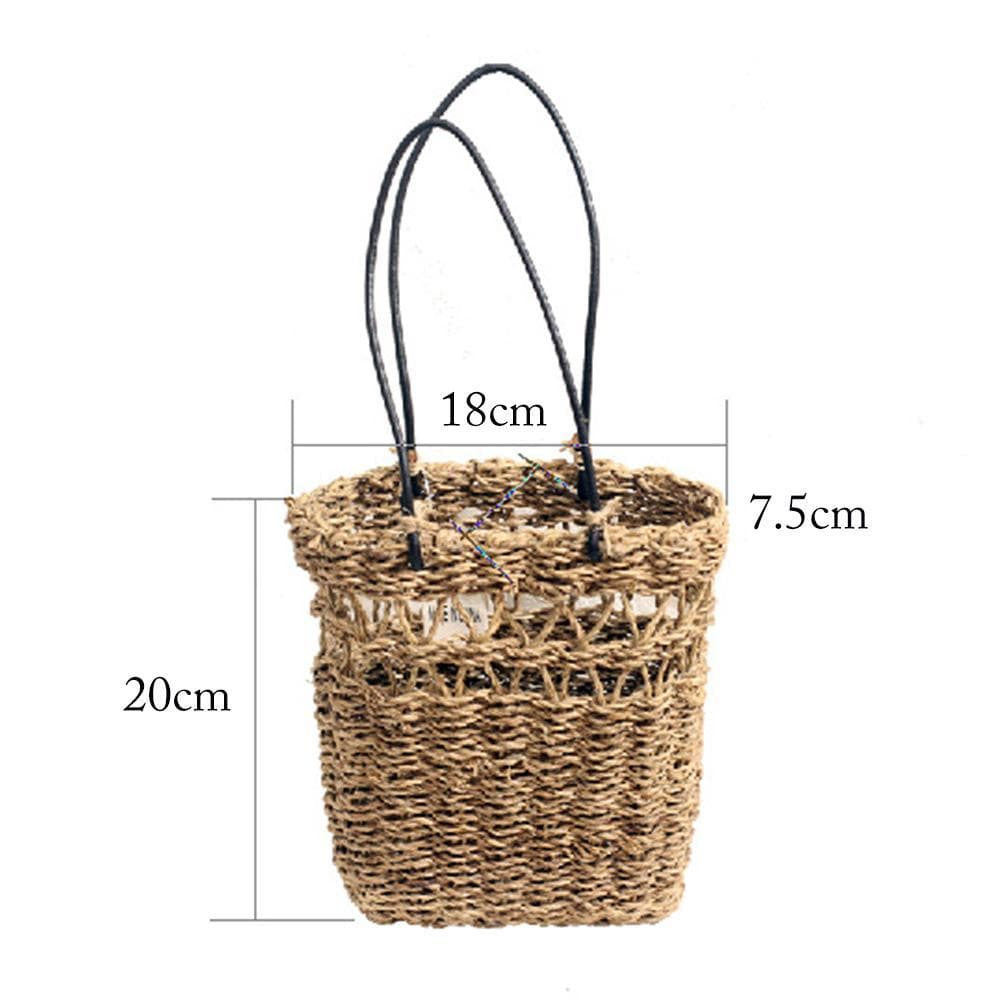 Hand-Woven Seagrass Wall Hanging Flower Pot