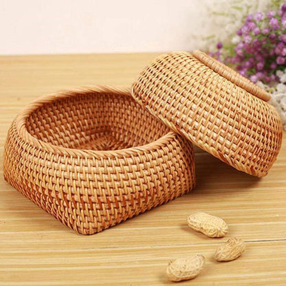 Hand-Woven Small Basket Box