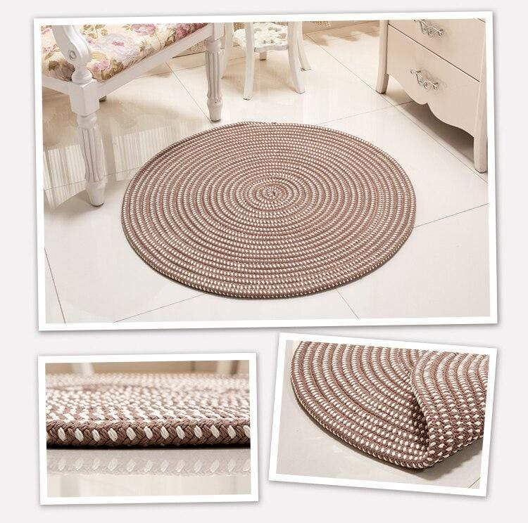 Hand Woven Thicken Round Rugs Rugs