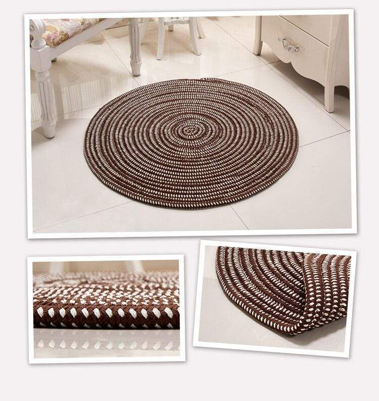 Hand Woven Thicken Round Rugs Rugs