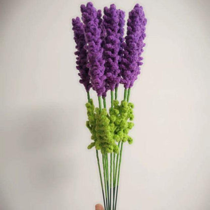 Hand-knitted Lavender Flowers