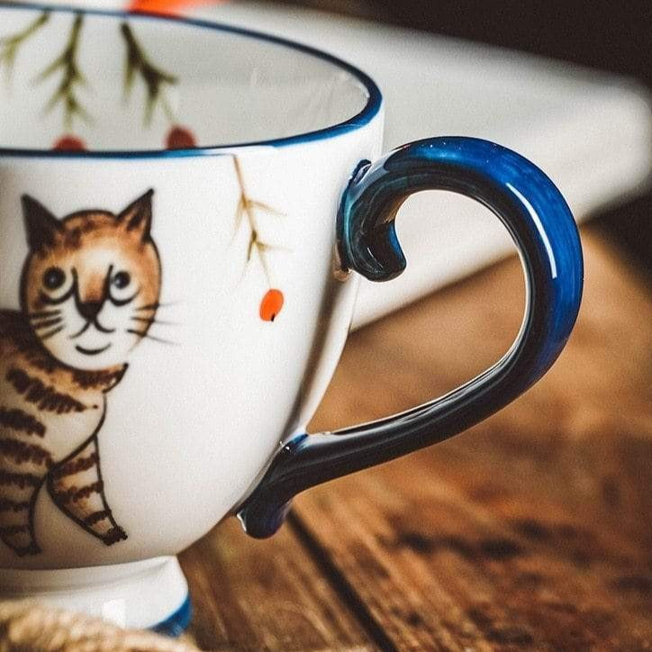 Hand-painted Animals Ceramic Coffee Mug