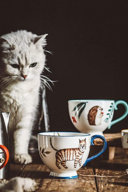 Hand-painted Animals Ceramic Coffee Mug