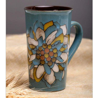 Hand-painted Floral Ceramic Cup Mugs & Teacups