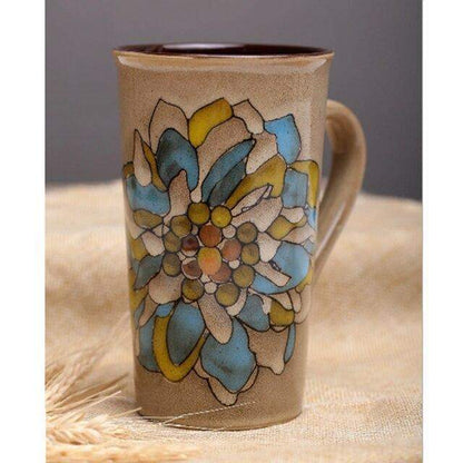 Hand-painted Floral Ceramic Cup Mugs & Teacups