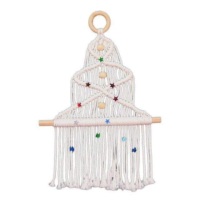 Hand-woven Christmas Tree Macrame