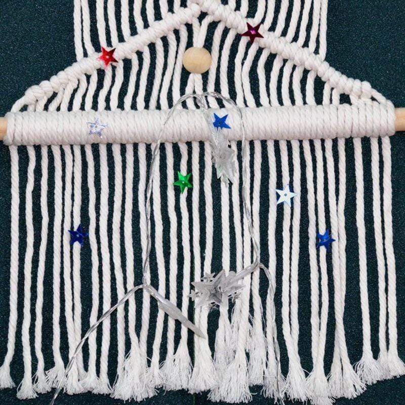 Hand-woven Christmas Tree Macrame