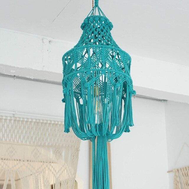 Hand-woven Macrame Lampshade