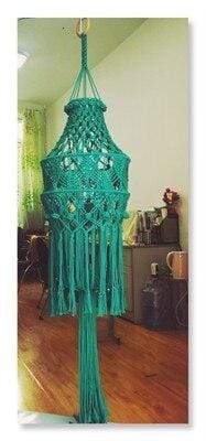 Hand-woven Macrame Lampshade