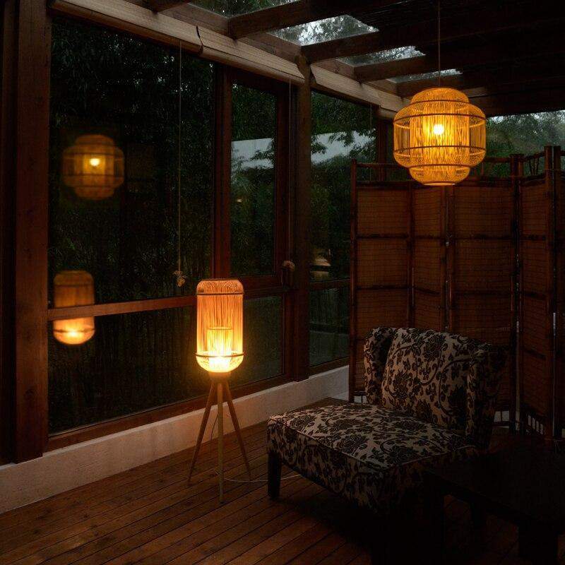 Handmade Bamboo Floor Lamp