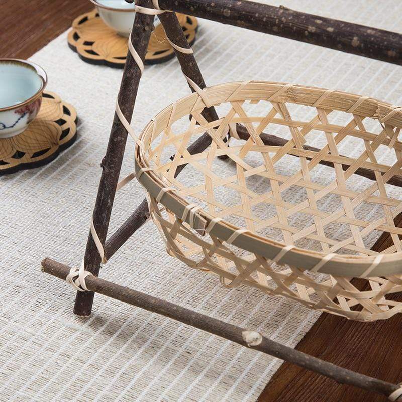 Handmade Bamboo Weaving Storage Basket