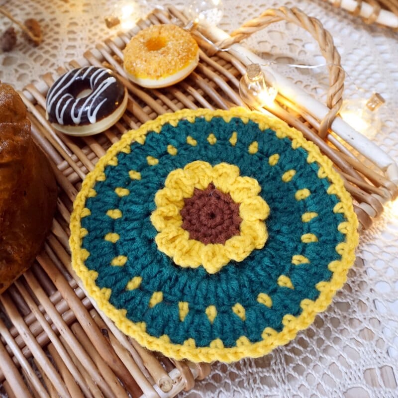 Handmade Crochet Christmas Coasters