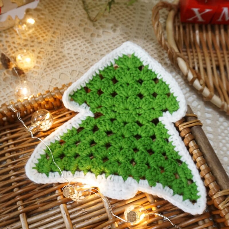 Handmade Crochet Christmas Coasters