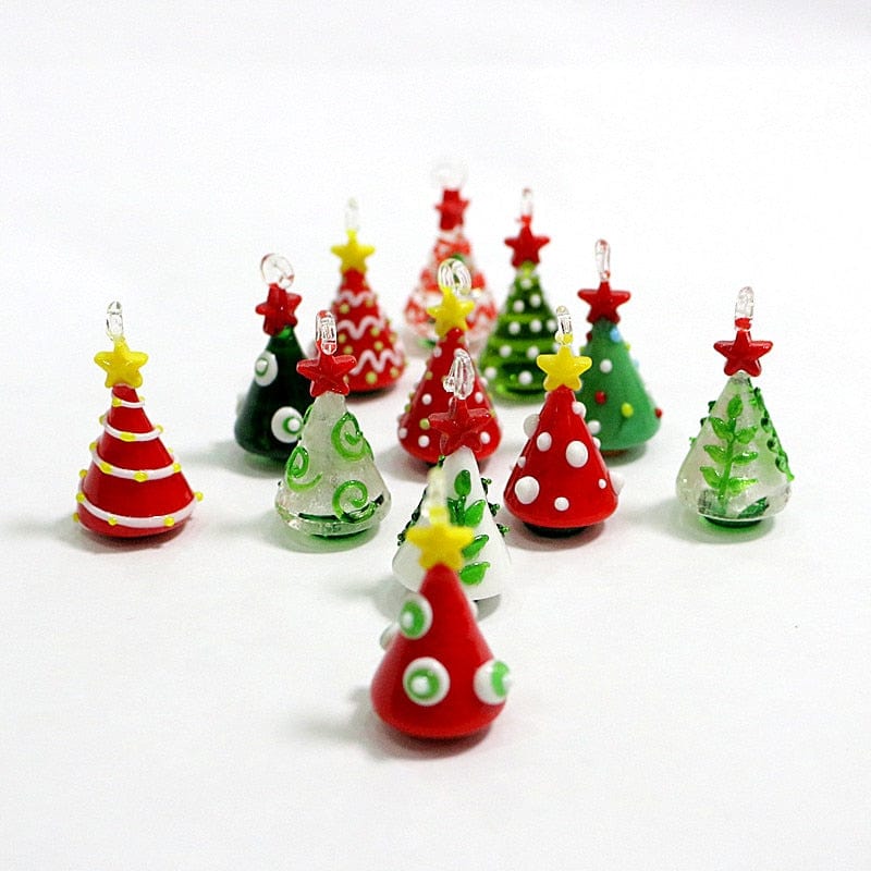 Handmade Glass Christmas Tree Decor