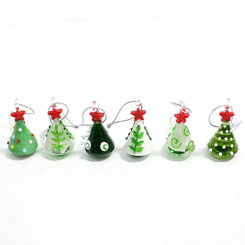 Handmade Glass Christmas Tree Decor