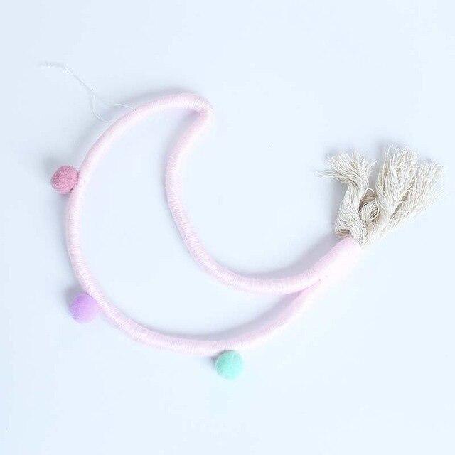 Handmade Moon Ornament with Tassels