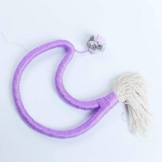 Handmade Moon Ornament with Tassels