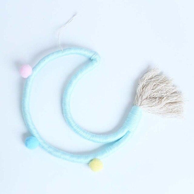 Handmade Moon Ornament with Tassels