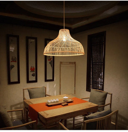 Handmade Rattan Woven Lampshade