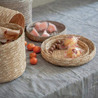 Handmade Straw Woven Caddy