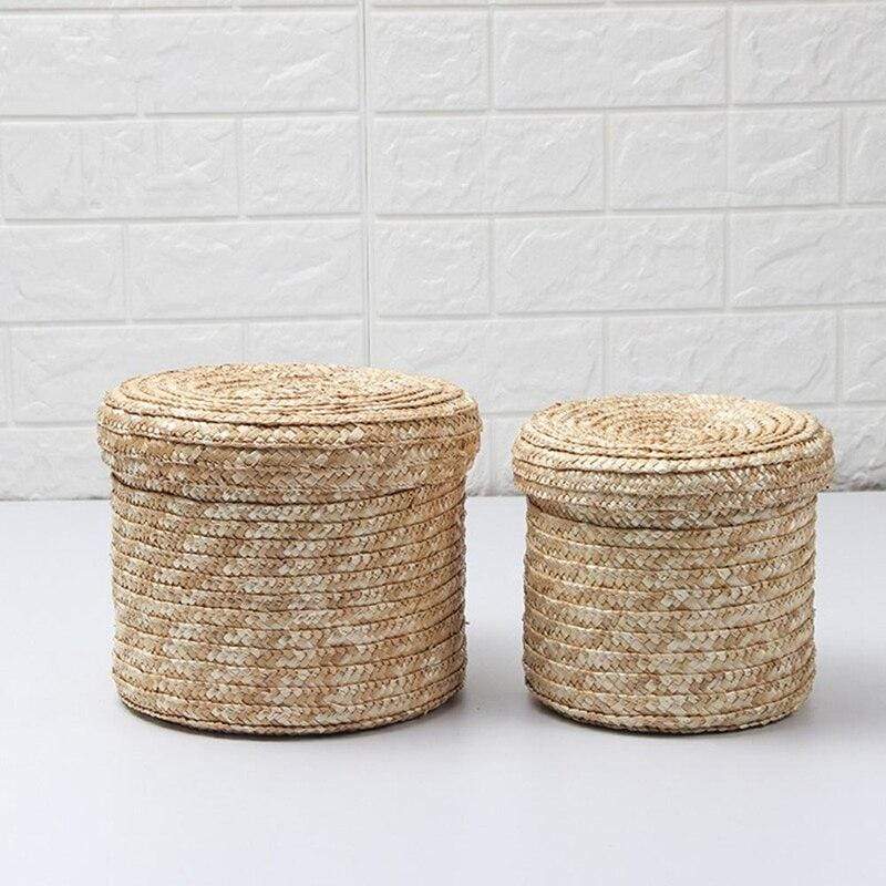 Handmade Straw Woven Caddy