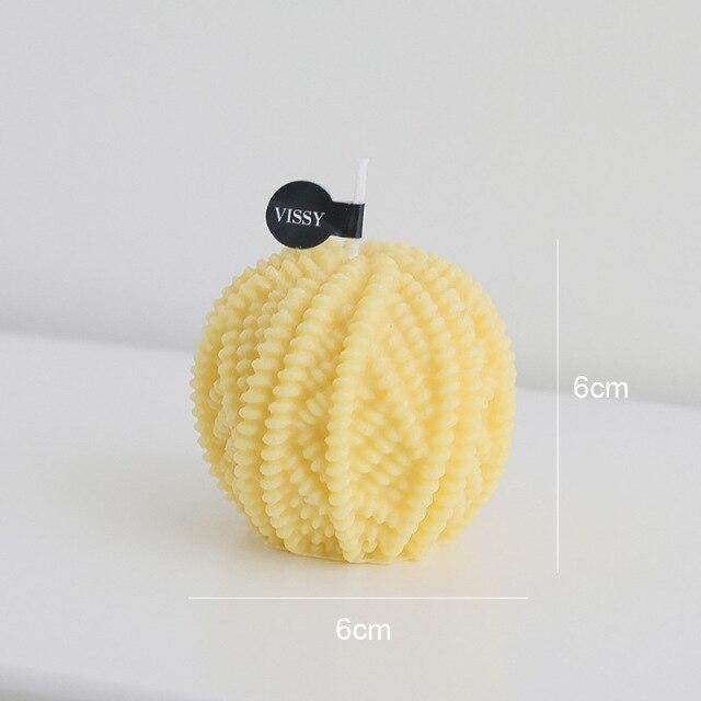 Handmade Wool Ball Candles