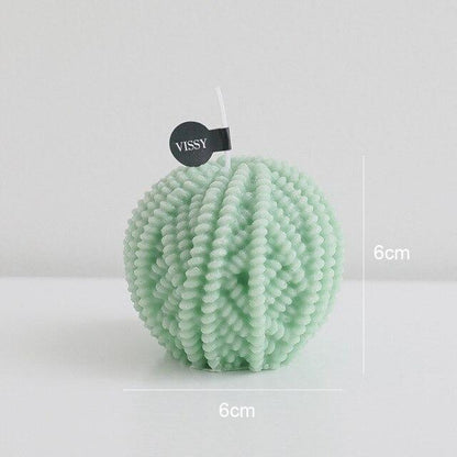 Handmade Wool Ball Candles