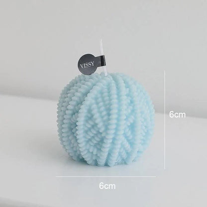 Handmade Wool Ball Candles