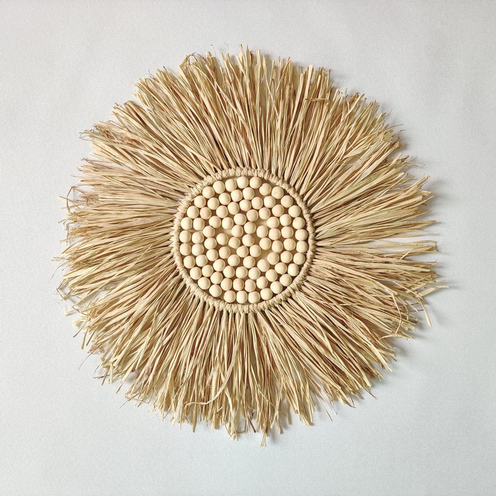 Handmade Woven Straw Wall Accent