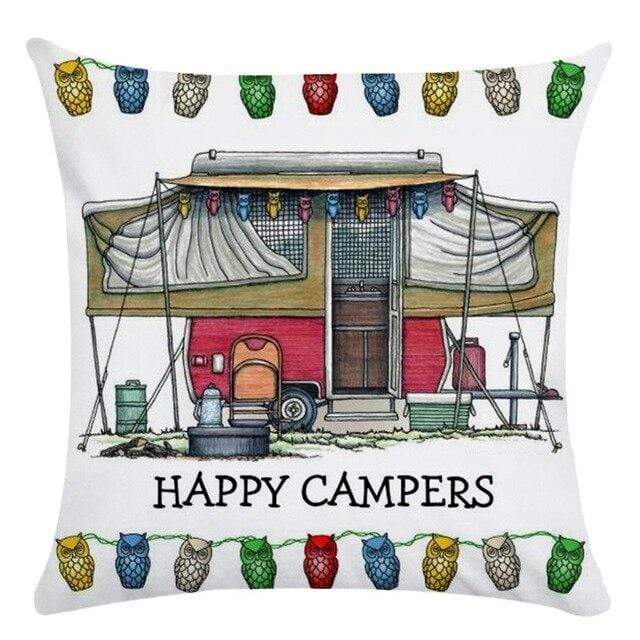 Happy Campers Cushion Covers