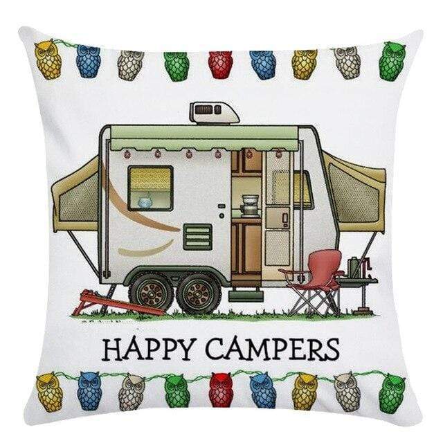 Happy Campers Cushion Covers