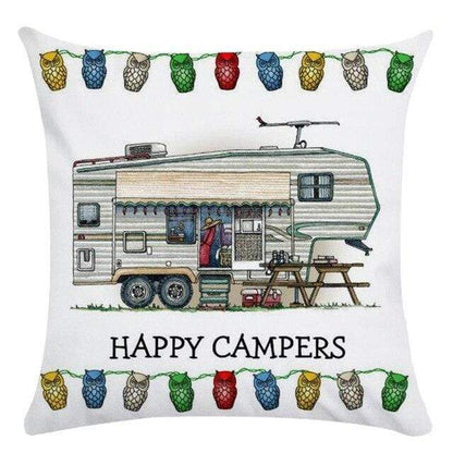 Happy Campers Cushion Covers