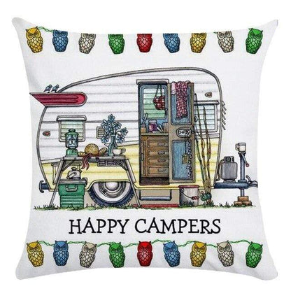 Happy Campers Cushion Covers