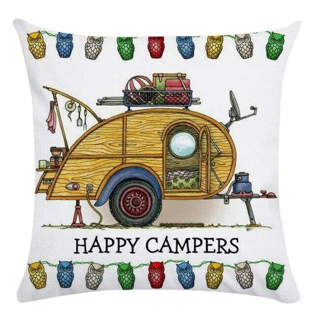 Happy Campers Cushion Covers