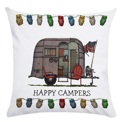 Happy Campers Cushion Covers