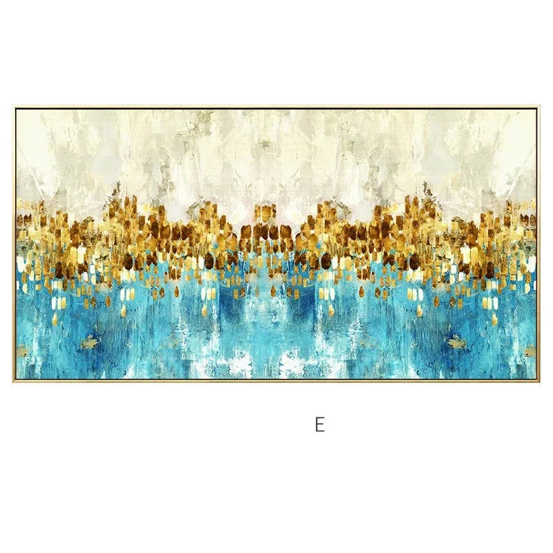 Golden Coins Tree Wall Canvas Art