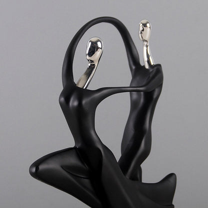 Abstract Dancing Couple Sculpture