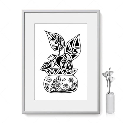 Boho Botanical Elegance Canvas Wall Art