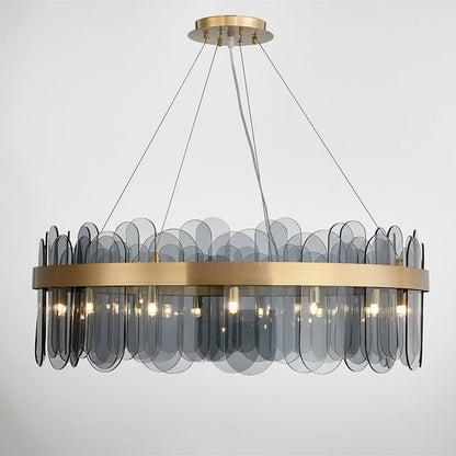 Patina Gold Ring Chandelier