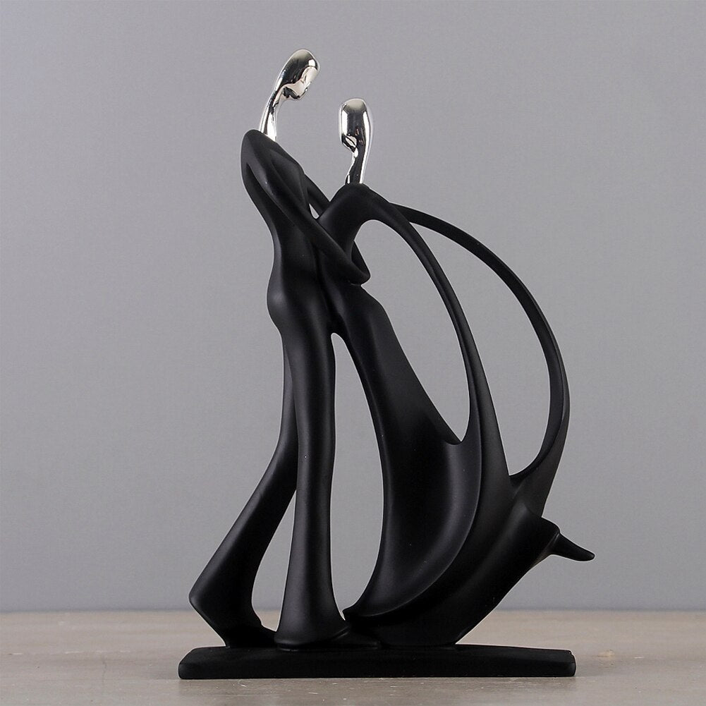 Abstract Dancing Couple Sculpture